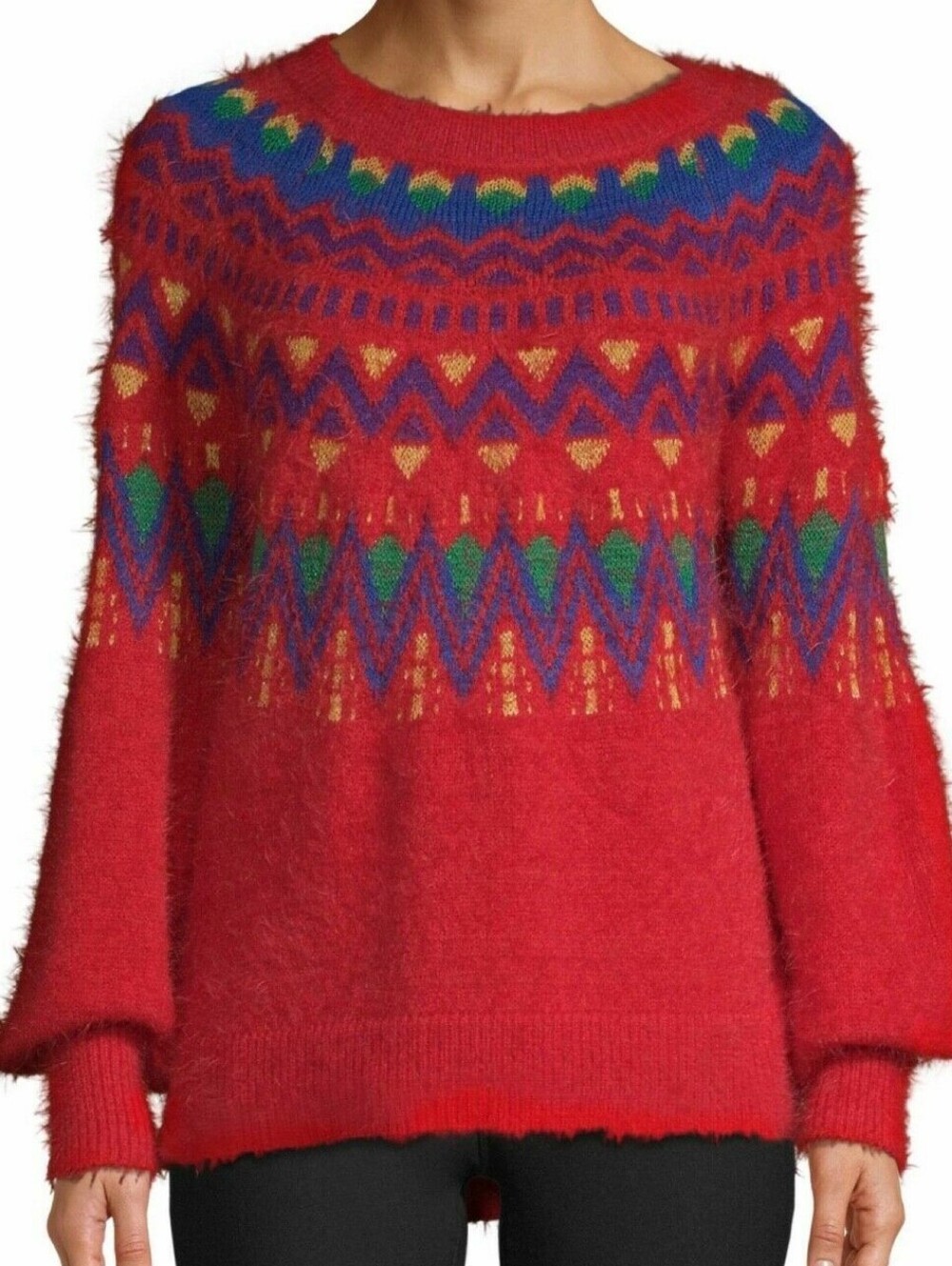 TIME & TRU FAIR ISLE SWEATER